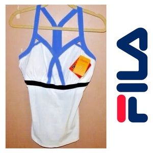 NWT - FILA PERFORMAGUARD TENNIS TANK TOP SIZE MEDIUM. BUILT IN SHELF BRA!